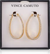 Vince Camuto Scoop Pavé Drop Earrings