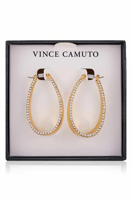 Vince Camuto Scoop Pavé Drop Earrings