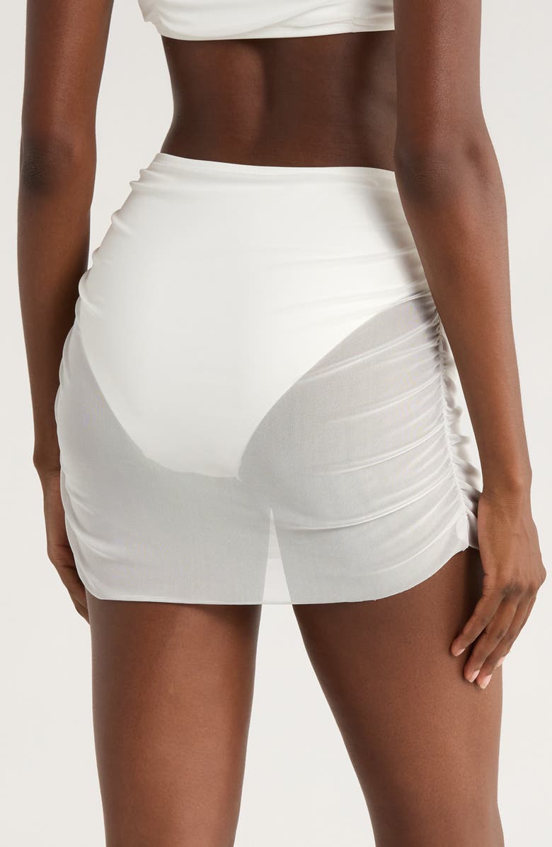 Hutch Tawnie Skirted Bikini Bottoms, Alternate, color, White