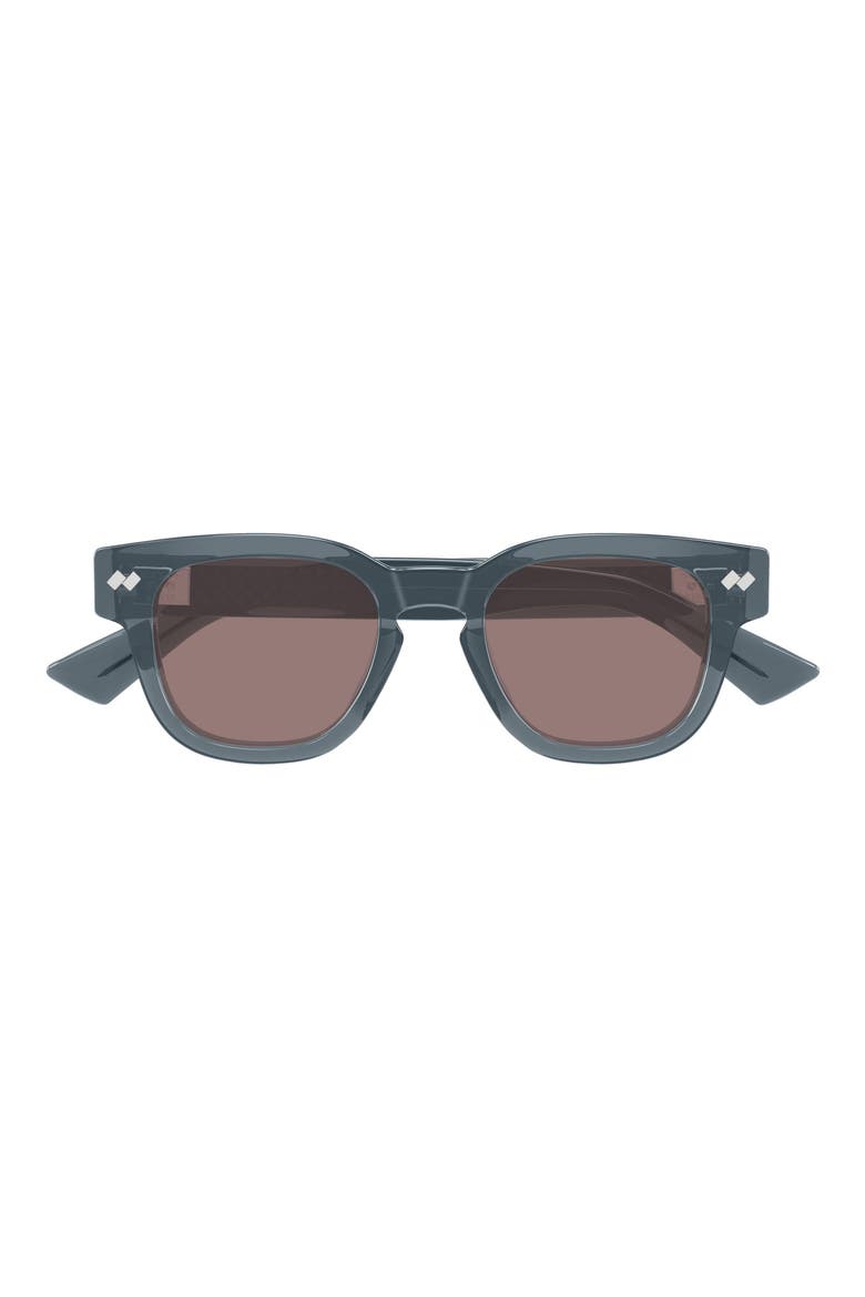48mm Small Round Sunglasses, Main, color, GREY