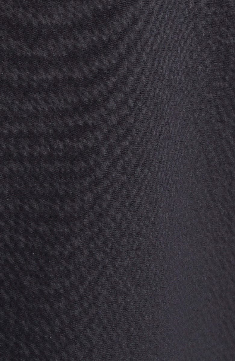 Veronica Beard Marisabel Bead Cutout Detail Stretch Cotton Dress, Alternate, color, Black