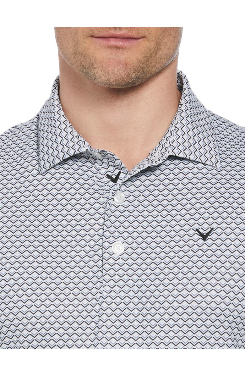 Callaway Big & Tall Gradient Chevron Print Polo Shirt, Alternate, color, 