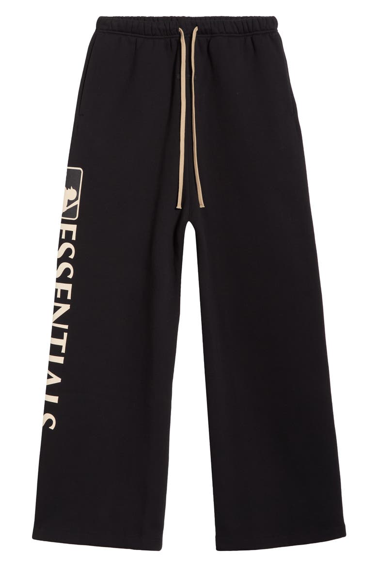 x MLB Cotton Blend Fleece Lounge Sweatpants, Alternate, color, BLACK