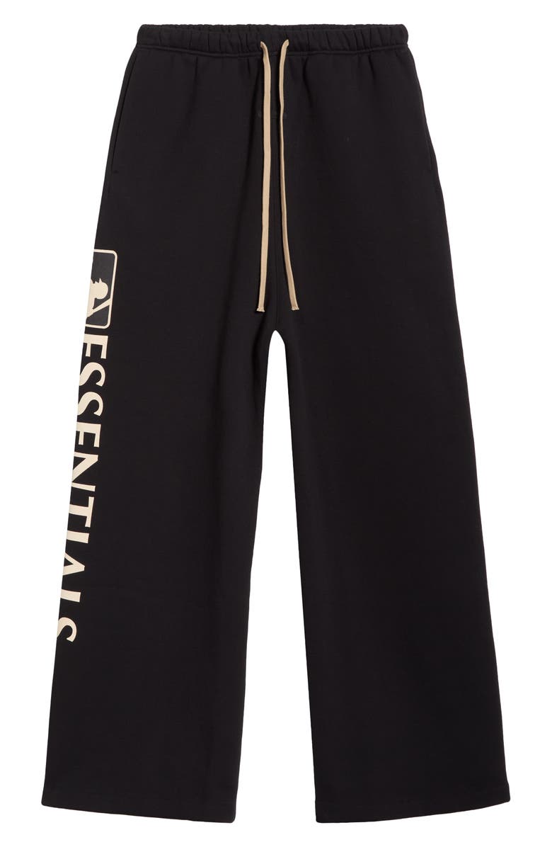 Fear of God Essentials x MLB Cotton Blend Fleece Lounge Sweatpants, Main, color, Black