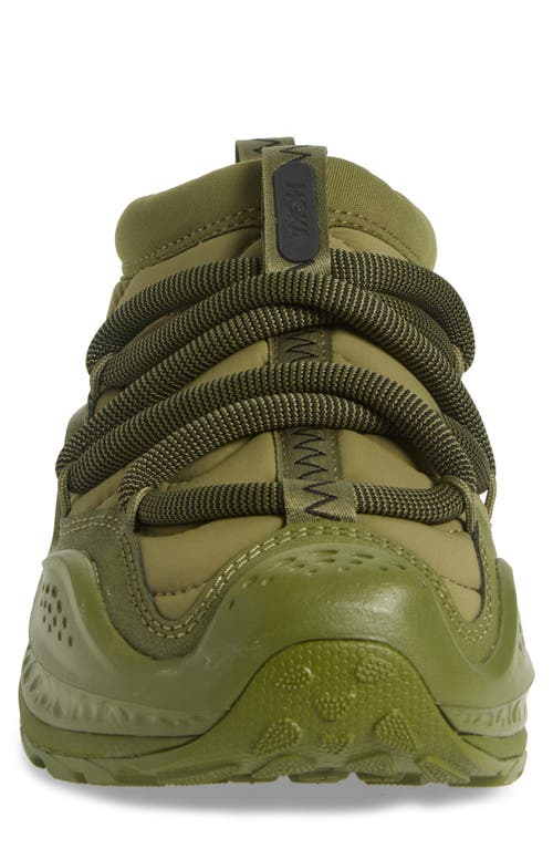 Hoka Ora Primo Lace-up Sneakers In Forest Floor/forest Floor