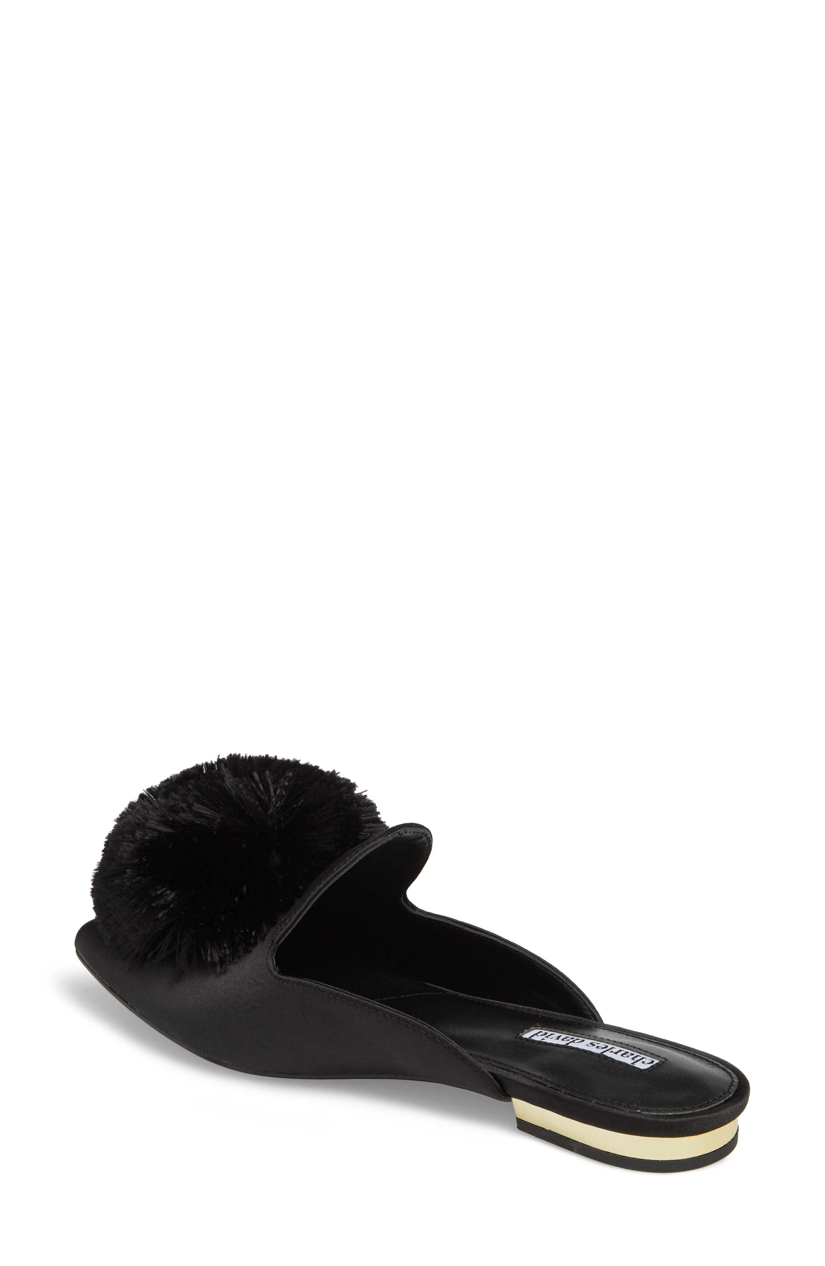 Charles David Wella Pompom Loafer Mule, Alternate, color, 