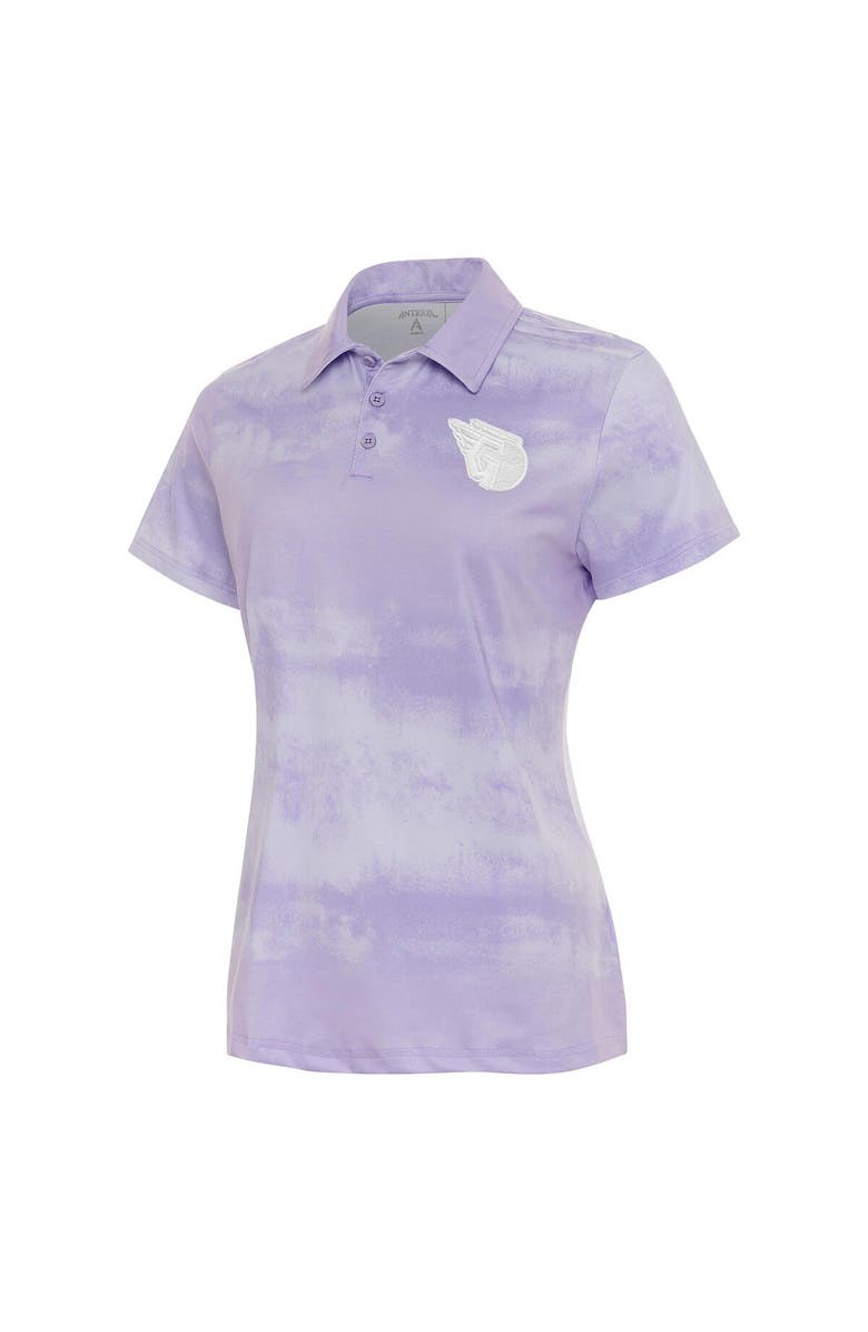 ANTIGUA Women's Antigua  Purple Cleveland Guardians Render Polo, Main, color, 