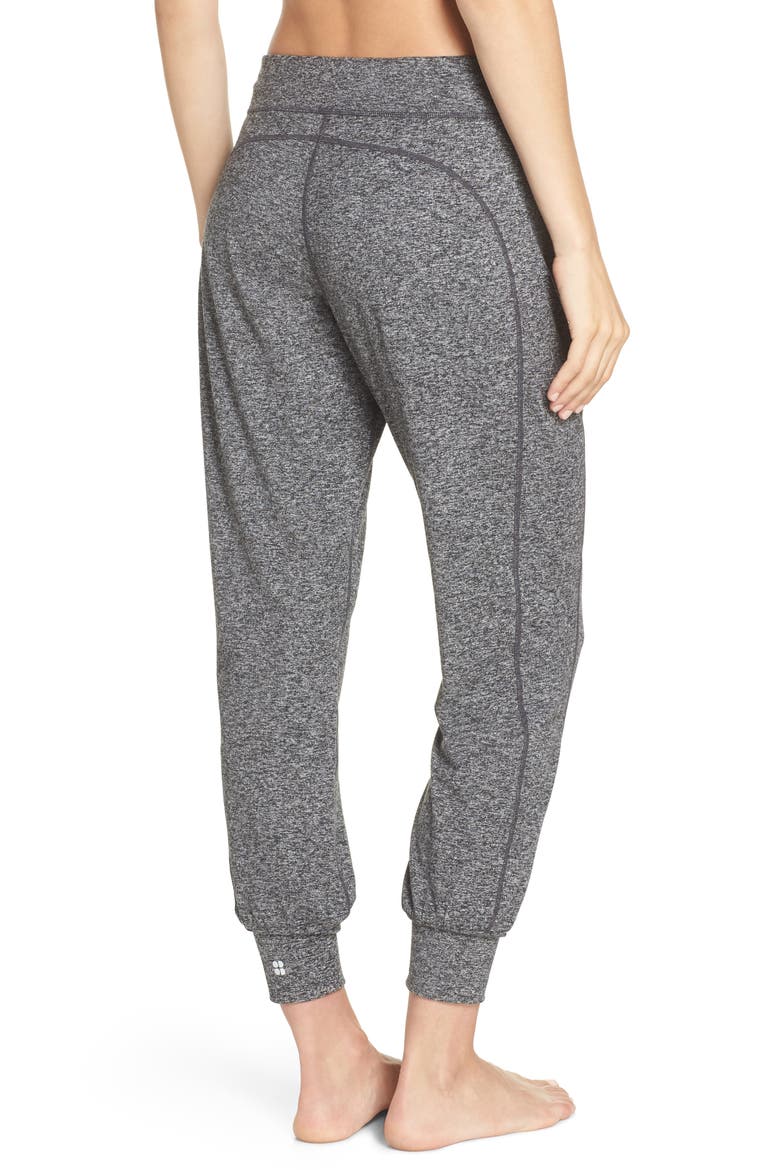 Gary Yoga Trousers, Alternate, color, MARL BLACK