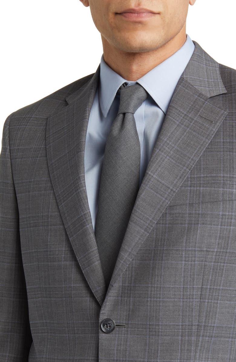 Peter Millar Tailored Fit Plaid Wool Suit, Alternate, color, 
