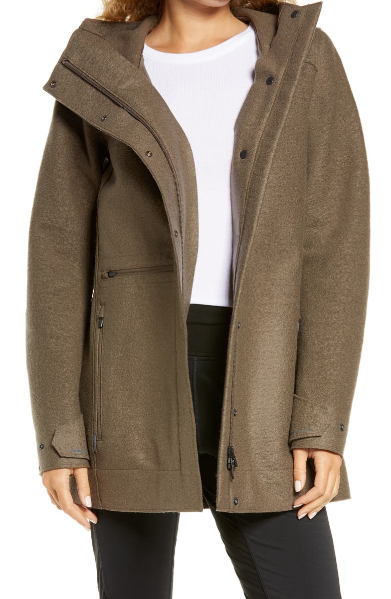 Icebreaker Ainsworth Hooded Merino Wool Jacket, Main, color, 