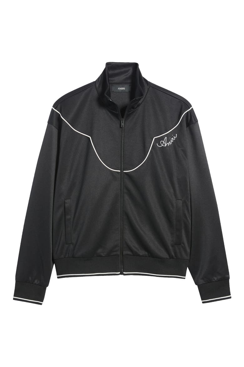 Western Track Jacket, Main, color, BLACK