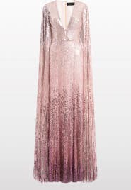 Jenny Packham Easy Breezy Sequin-Embellished Maxi Dress
