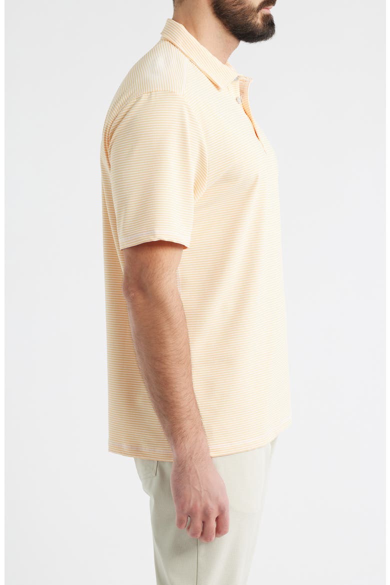 Catch The Wave Stripe IslandZone® Polo, Alternate, color, WHITE PEACH