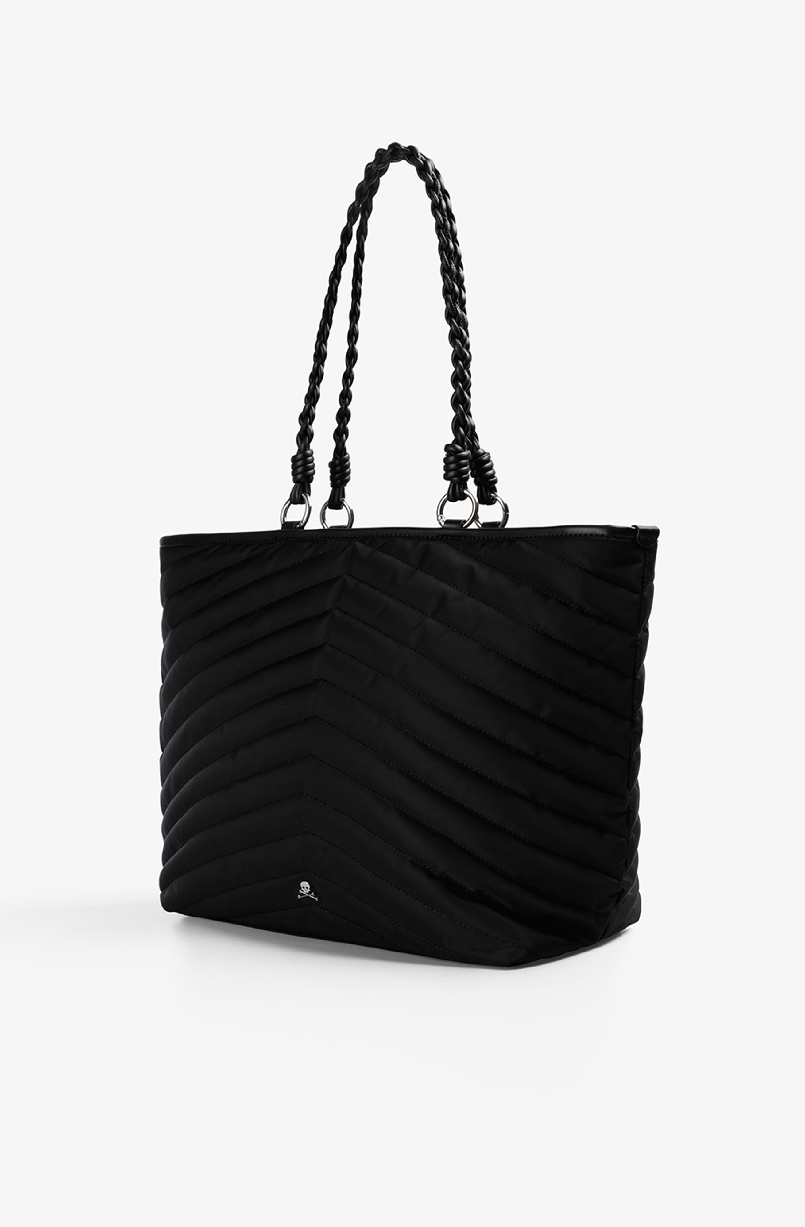 Scalpers Quilted Shopper Bag, Alternate, color, Black