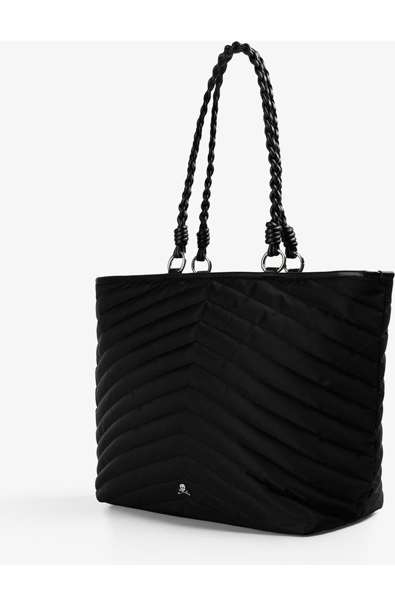Scalpers Quilted Shopper Bag, Alternate, color, Black