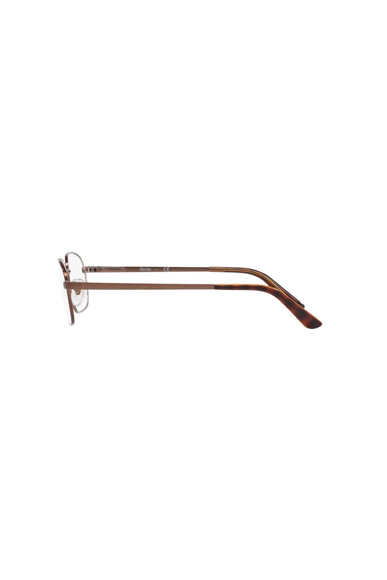 56mm Rectangle optical glasses, Alternate, color, Brown