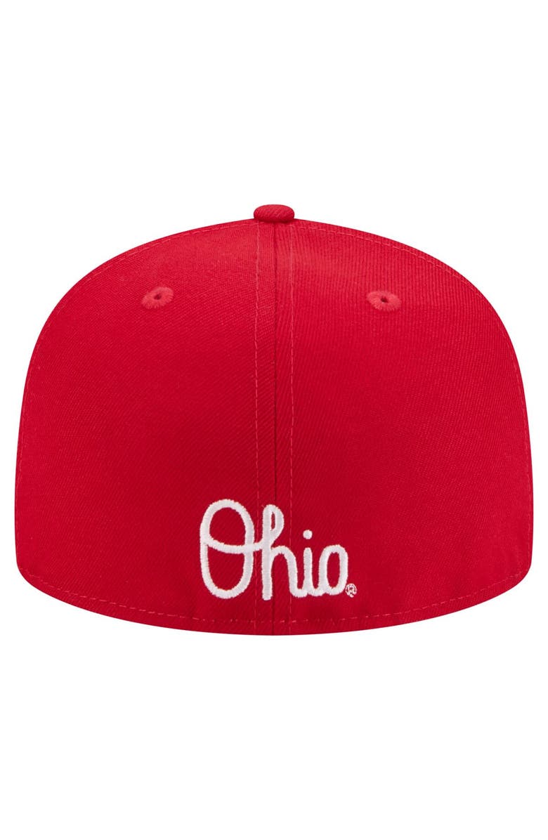 New Era Men's New Era Scarlet Ohio State Buckeyes Vault 59FIFTY Fitted Hat, Alternate, color, 