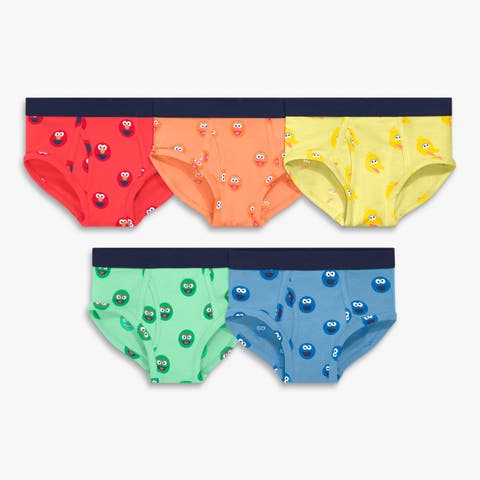 Kids Sesame Street Brief 5-Pack (Toddler, Little Kid, Big Kid)