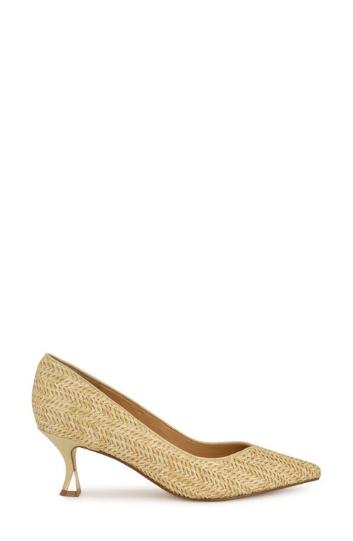 Nine West Ariella Pointed Toe Pump In Light Natural