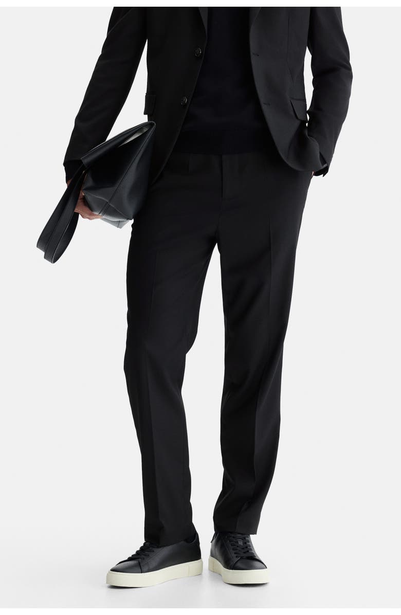 H&M Regular-fit suit pants, Alternate, color, Black