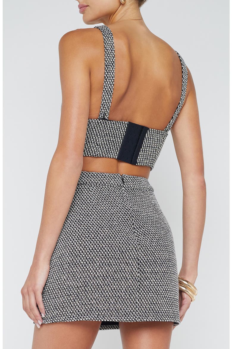 Castalia Cotton Blend Crop Top, Alternate, color, BLACKIVOR