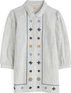 Seasalt Cornwall Hope Cottage Embroidered Organic Cotton Top
