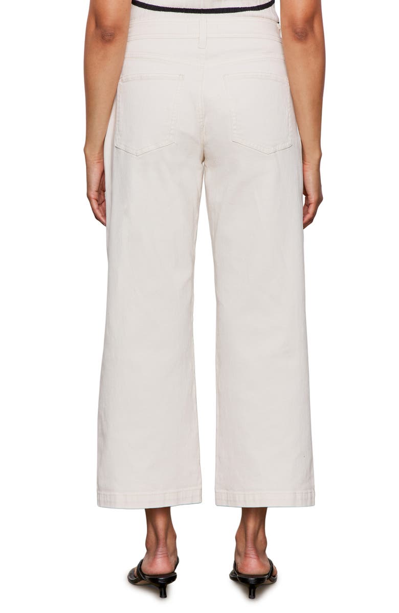 Sanctuary League Stretch Cotton Crop Utility Pants, Alternate, color, Light Oat