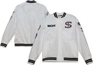 Mitchell & Ness Men's Mitchell & Ness White Chicago White Sox City Collection Satin Full-Snap Varsity Jacket