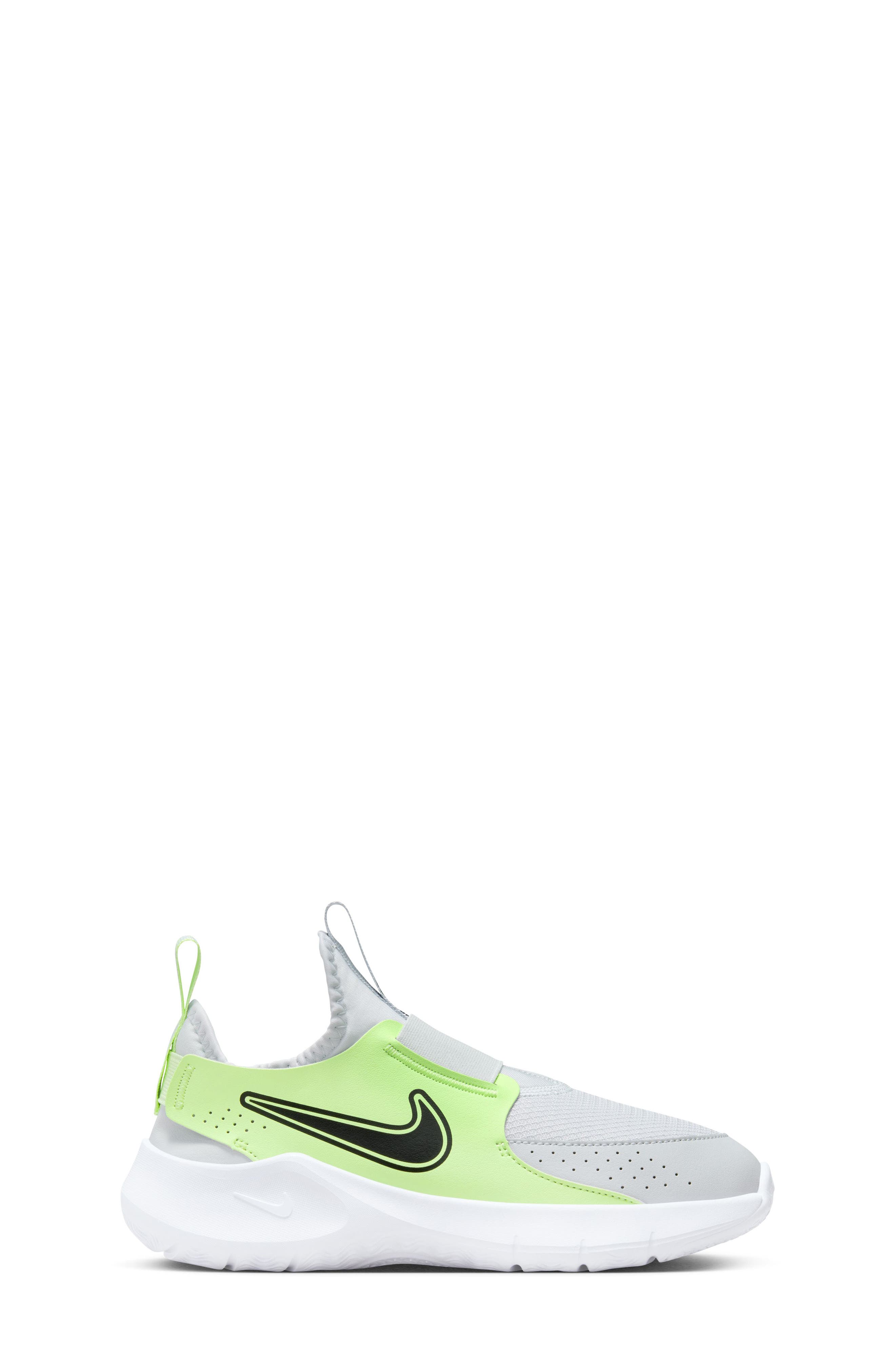 Nike Flex Runner 3 Slip-On Shoe, Alternate, color, Platinum/ Black/ Volt