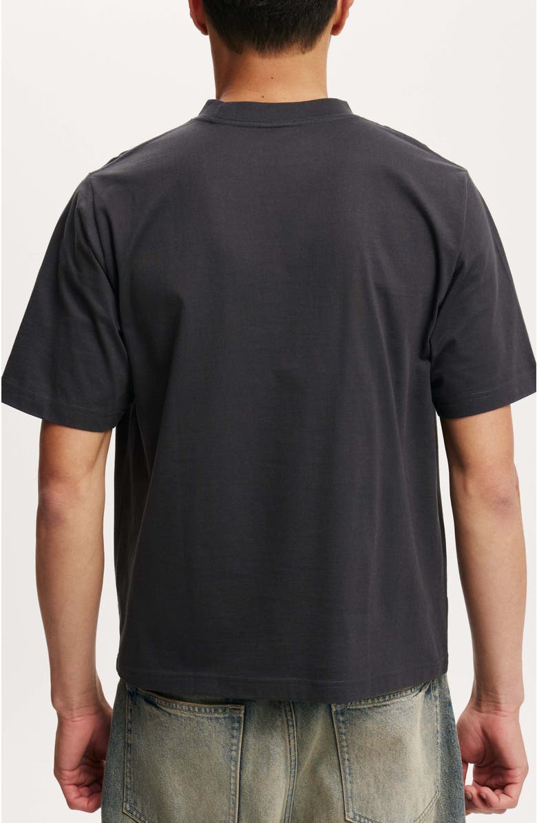 Cotton On Cropped Fit T-Shirt, Alternate, color, Washed Black