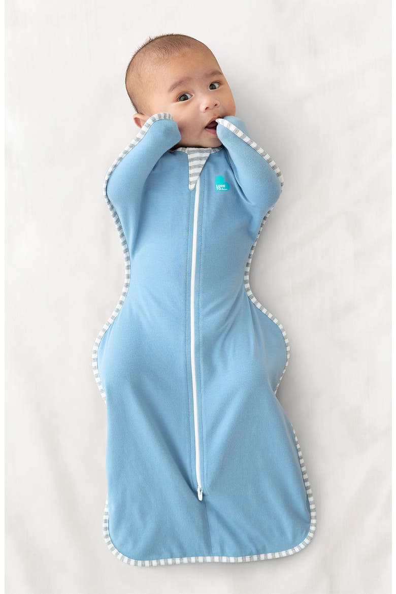 Swaddle Up™ 1.0 TOG Original Stretch Cotton Swaddle, Alternate, color, DUSTY BLUE