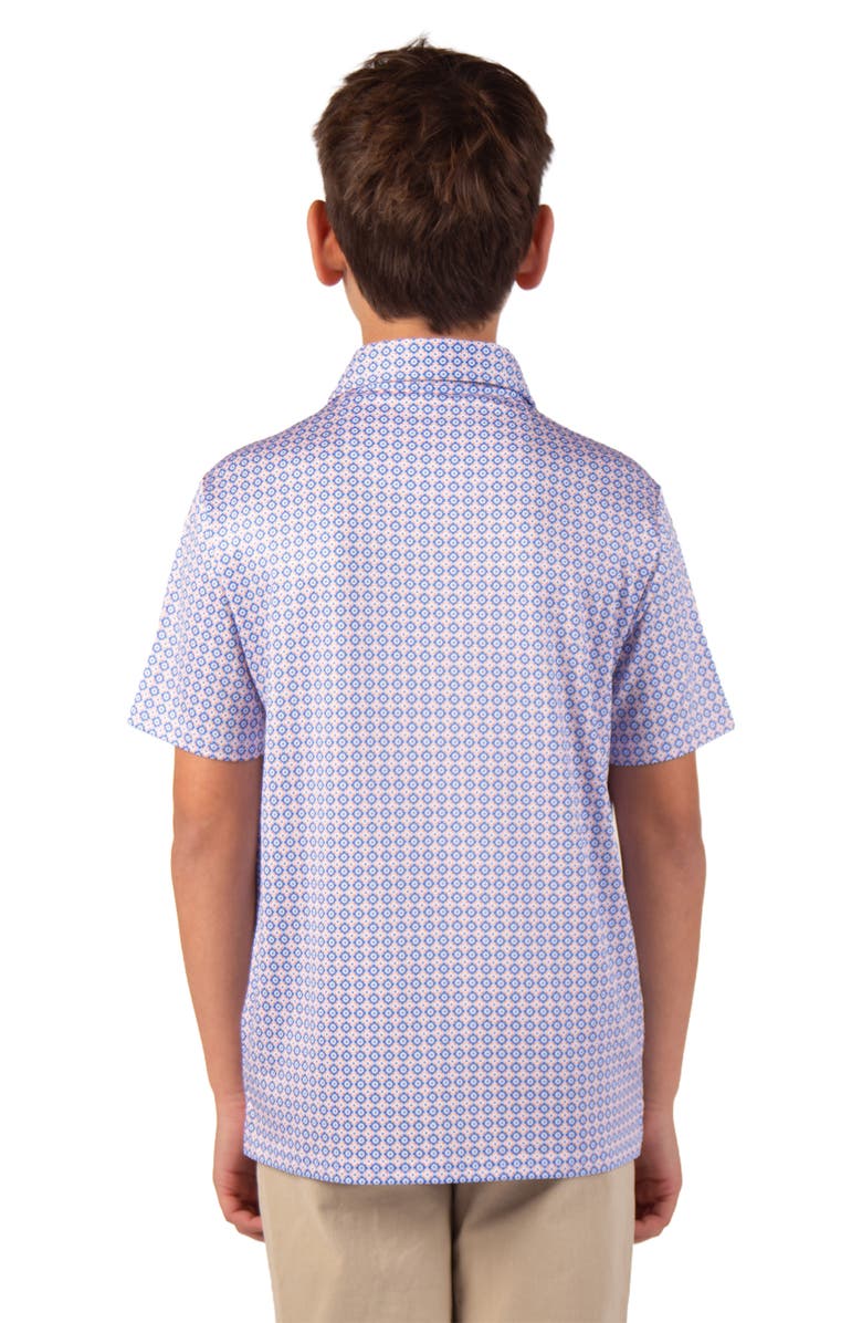 TailorByrd Kids' Floral Performance Polo, Alternate, color,