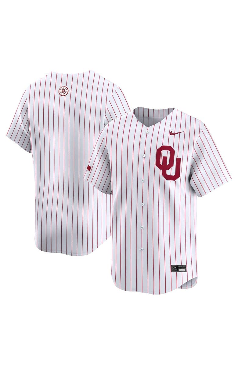 Nike Men's Nike White Oklahoma Sooners College Limited Baseball Jersey, Main, color,