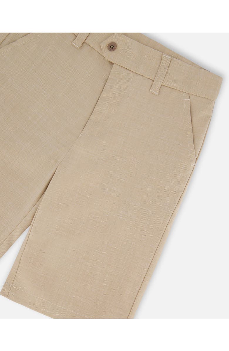 Deux par Deux Boy's Slant Pocket Bermuda Shorts Light Taupe, Alternate, color, Light Taupe