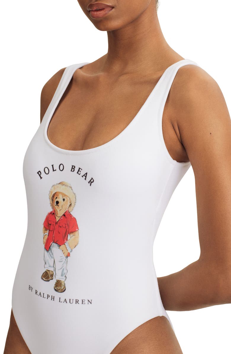 Polo Ralph Lauren Scoop Terry One-Piece Swimsuit, Alternate, color, 