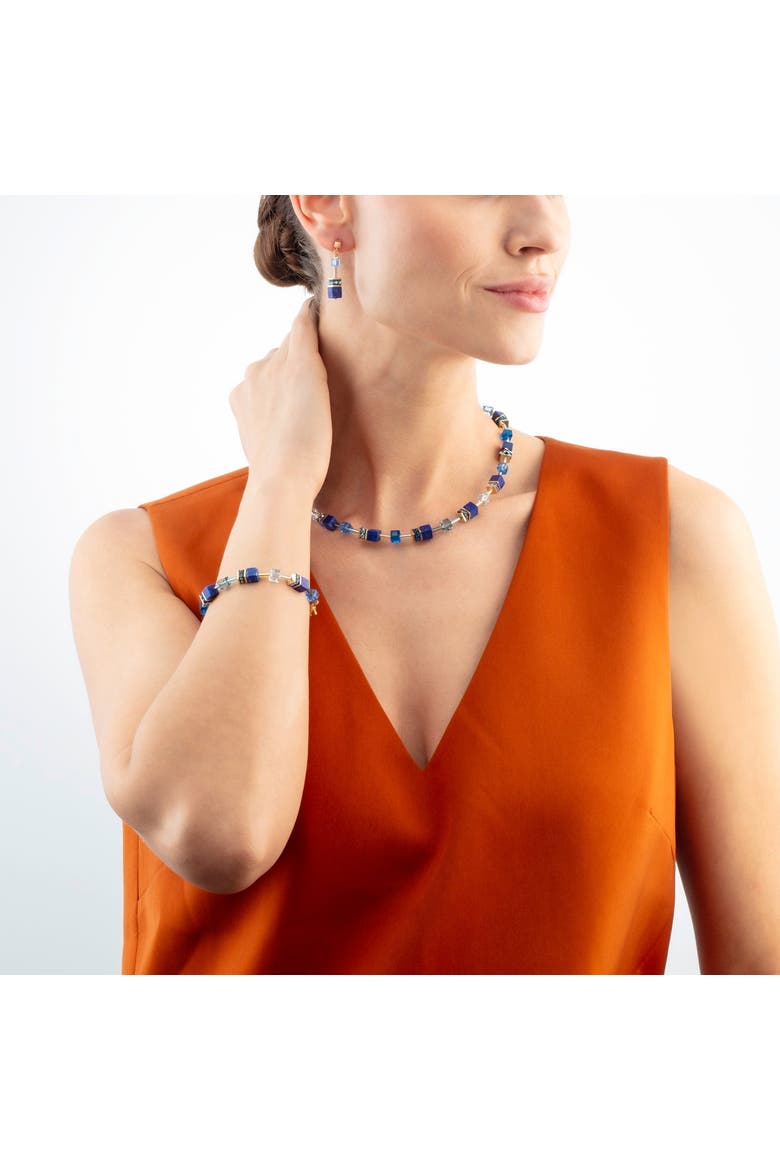 Geocube Iconic Precious Necklace, Alternate, color, Blue