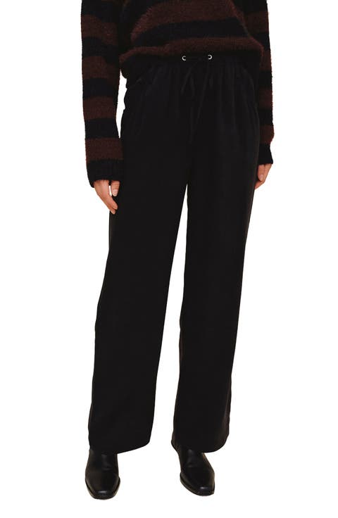 Drawstring Wide Leg Jeans