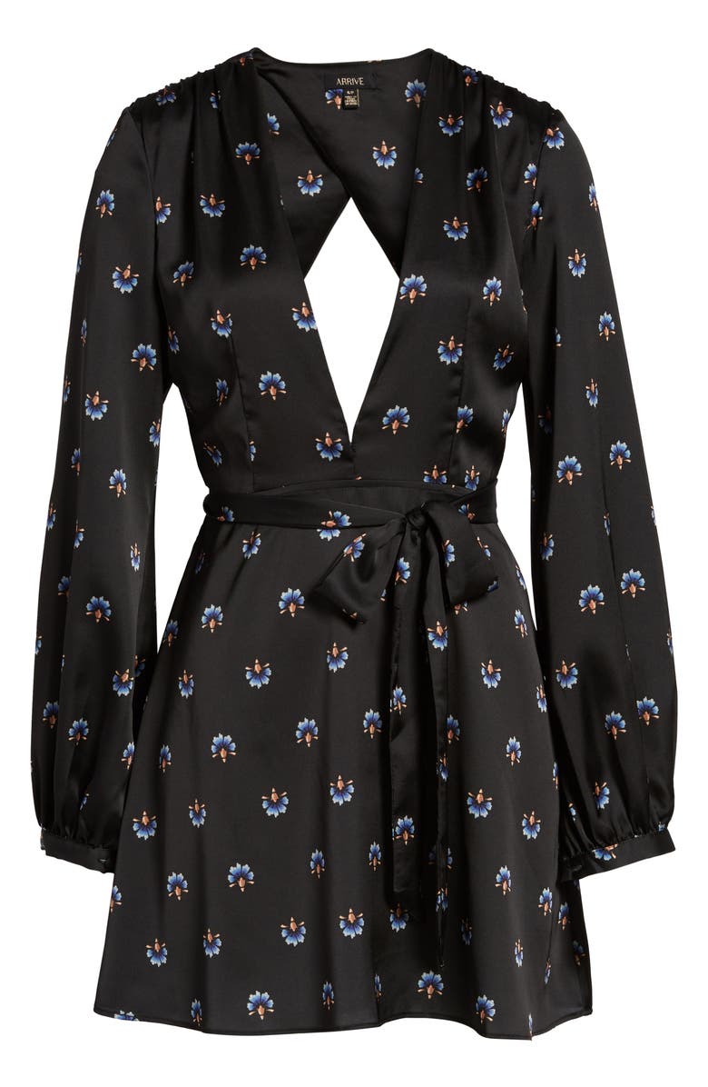 AFRM Piper Satin Open Back Dress, Alternate, color, 