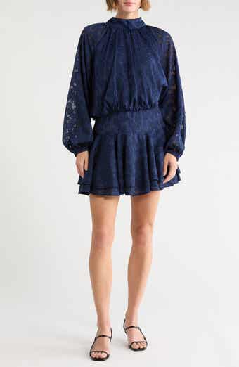 Mock Neck Long Sleeve Minidress