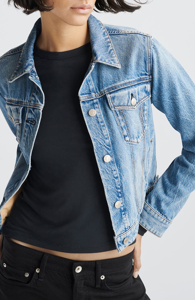 rag & bone Luca Long Sleeve Jersey T-Shirt, Alternate, color, Black