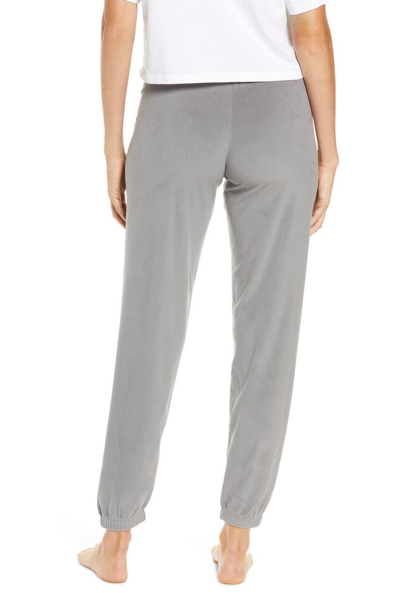 Velour Sweatpants, Alternate, color, CHARCOAL