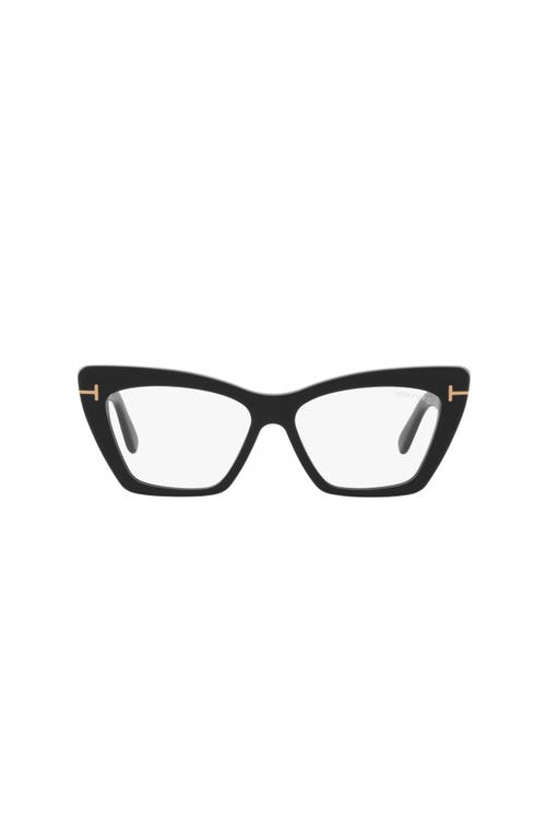 Tom Ford 56mm Cat Eye Optical Glasses In Black