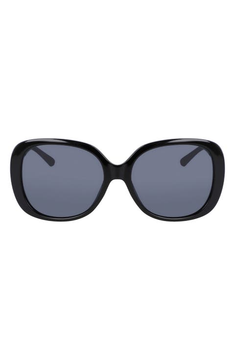 58mm Polarized Round Sunglasses