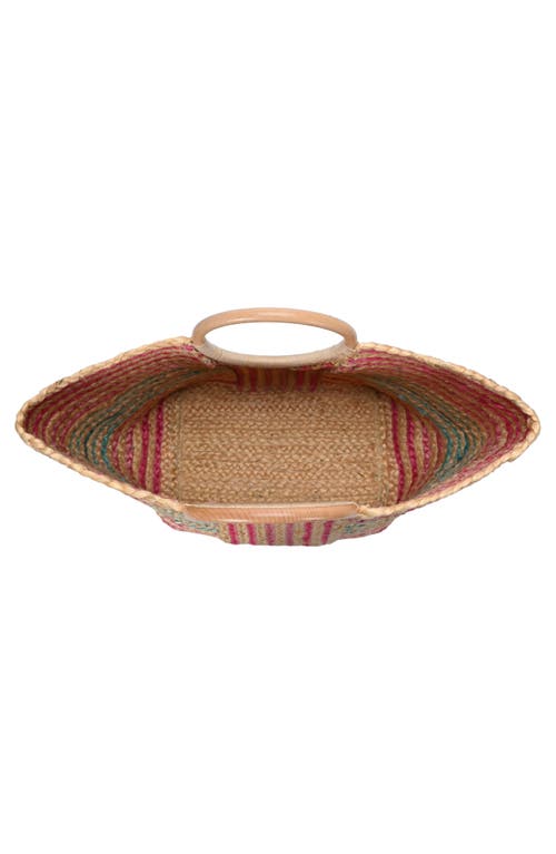 Antik Kraft Porthole Straw Tote Bag
