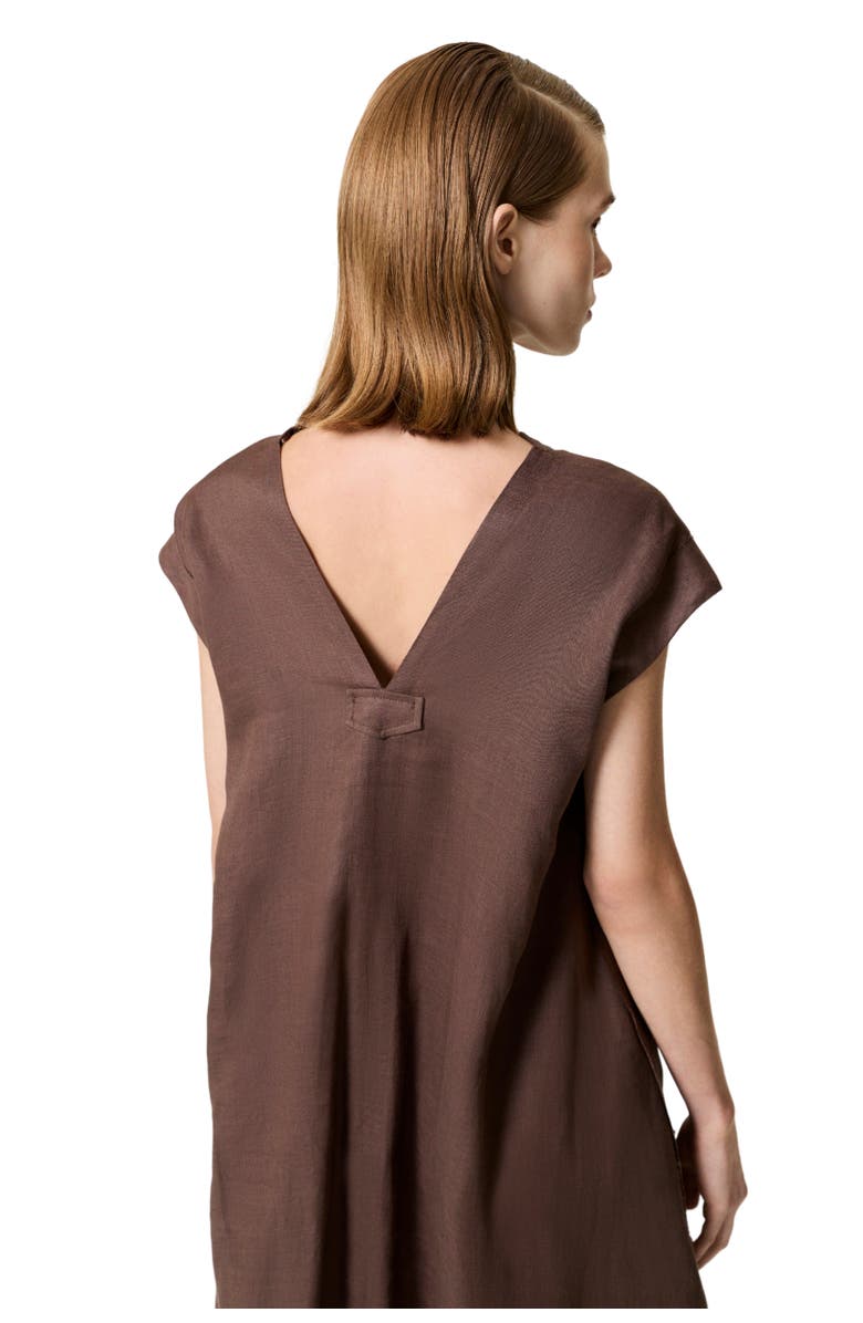 Nocturne Linen Maxi Dress, Alternate, color, 