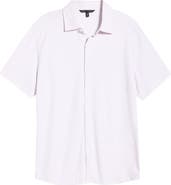 Robert Barakett Sterling Short Sleeve Knit Button-Up Shirt