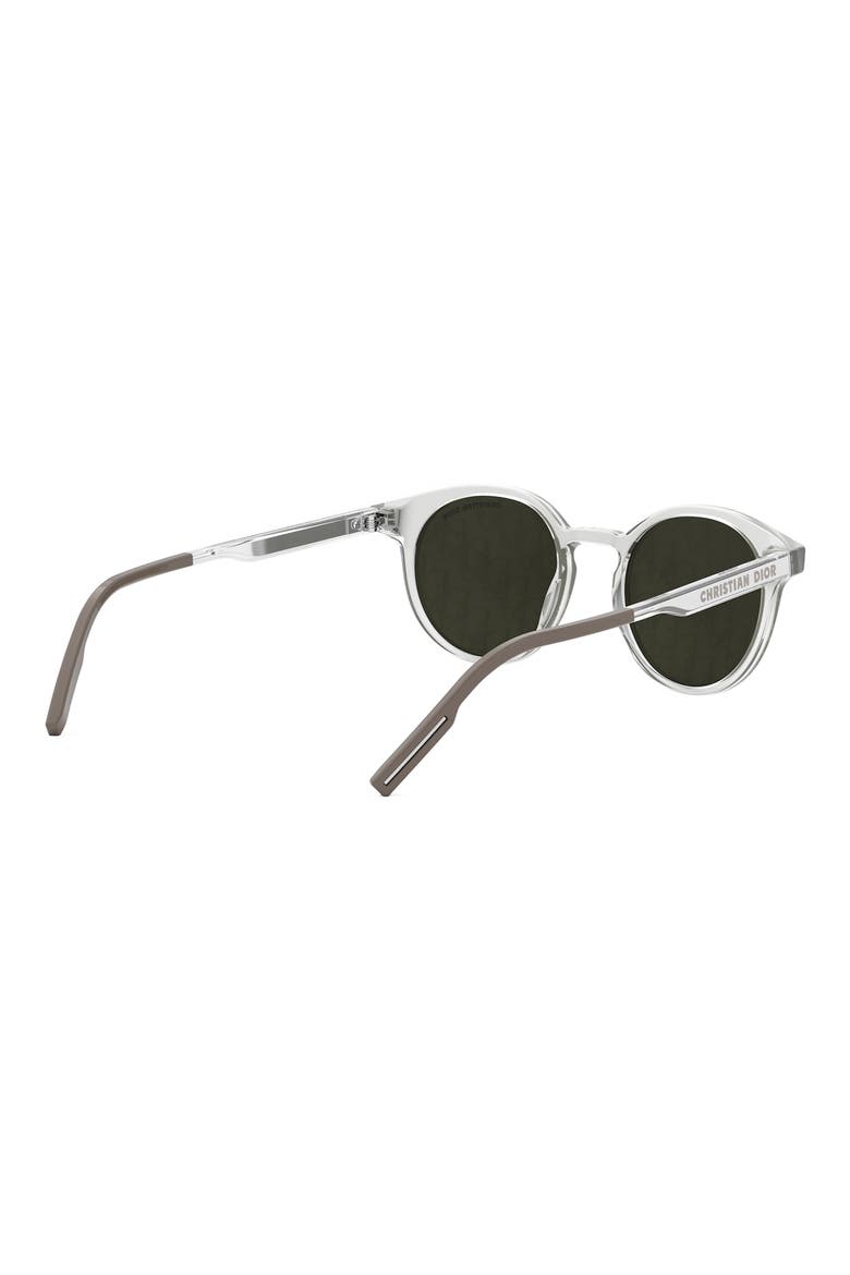 'DiorTag R1I 49mm Small Mirror Round Sunglasses, Alternate, color, GREY/ OTHER / SMOKE MIRROR