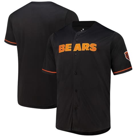 Men's Fanatics  Black Chicago Bears Pop Full-Button Jersey