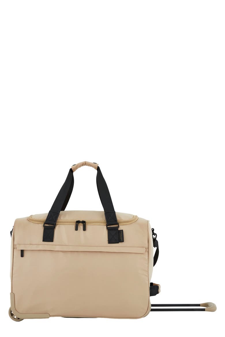 Eindhoven Rolling Weekender Bag, Main, color, TRAVERTINE