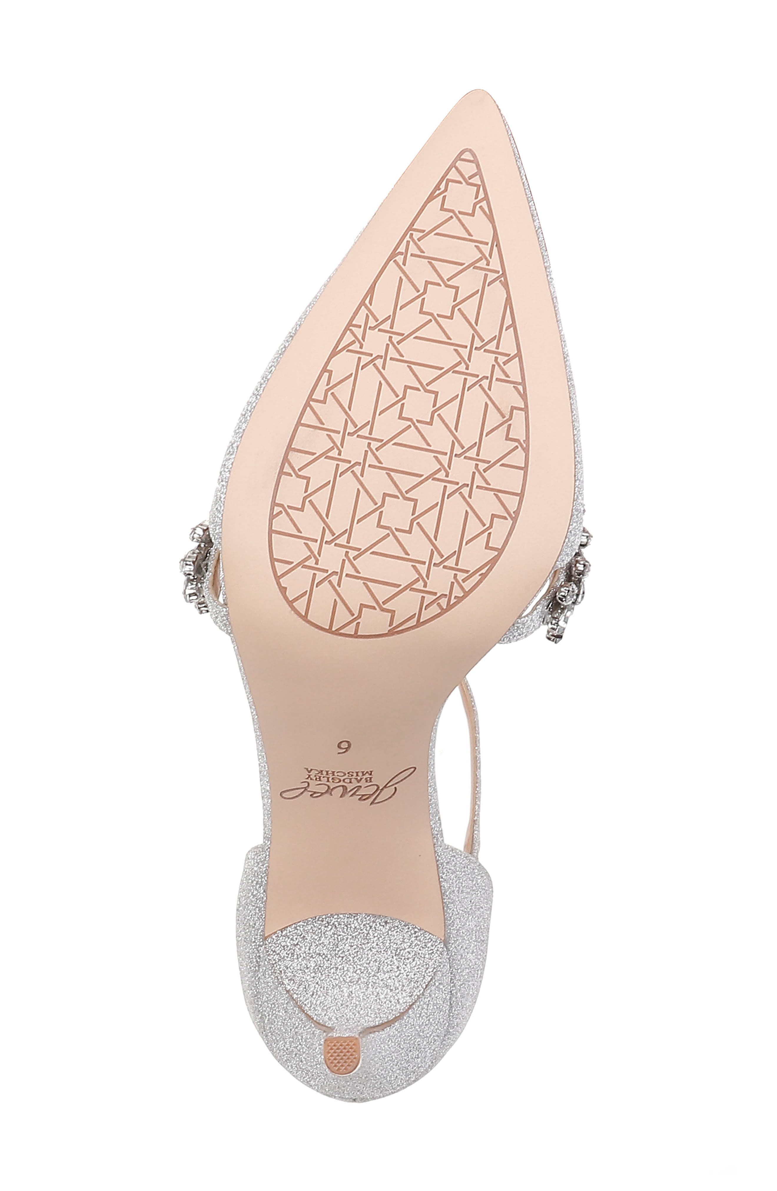 Jewel Badgley Mischka Meena Crystal Embellished T-Strap Pump, Alternate, color, 